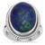 Azure Malachite Ring in Sterling Silver 11.41cts