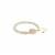 Rose Quartz Huaigu & Freshwater Cultured Pearl Gold Tone Sterling Silver Slider Bracelet 