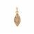 Argyle Cognac Diamond Pendant in 9K Gold 0.38ct