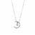 White Topaz Necklace in Sterling Silver 1cts