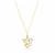 Dove Necklace in Gold Tone Sterling Silver 3.0g