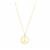 Necklace in Gold Tone Sterling Silver 2.43g