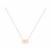 Double Disk Necklace in 9K Rose Gold 41cm