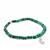 Malachite Stretchable Bracelet in Sterling Silver 44cts