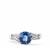 Ceylon Blue Sapphire Ring with Diamond in 18K White Gold 2.57cts