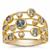 Mahenge Blue Spinel & White Zircon 9K Gold Tomas Rae Ring ATGW 1ctc