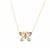 Diamond Necklace in Gold Plated Sterling Silver 0.11cts