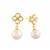 Freshwater Cultured Pearl Earrings in Gold Tone Sterling Silver (8mm)
