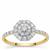 9K Gold Diamond Ring 0.51ct