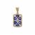 Tanzanite Pendant with White Zircon in 9K Gold 1.70cts