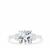 White Topaz Ring in Sterling Silver 3.81cts