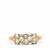 Kijani Garnet Ring with Diamond in 9K Rose Gold 1cts