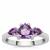 Moroccan Amethyst Ring with African Amethyst in Sterling Silver 1.35cts