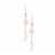 Kaori Cultured Pearl Earrings with Shell in Gold Tone Sterling Silver