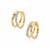 White Zircon Earrings in Gold Plated Sterling Silver 0.25ct