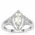 Cullinan Topaz Ring in Platinum Plated Sterling Silver 1.30cts