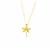 Dragonfly Necklace in in Gold Plated Sterling Silver with Freshwater Cultured Pearl and White Zircon 