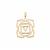 9K Gold Root Chakra Pendant 0.63g
