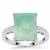 Gem-Jelly™ Aquaprase™ Ring with White Zircon in Platinum Plated Sterling Silver 5.10cts