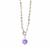 Amethyst Necklace with Kaori Cultured Pearl in Sterling Silver