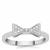 Diamond Ring in Sterling Silver 0.08ct