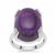 Nigerian Amethyst Ring in Sterling Silver 19cts