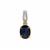 Madagascan Blue Sapphire Pendant with Diamonds in 18K Gold 2.52cts