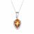 Malaya Garnet Necklace with Diamonds in 18K White Gold 3.15cts