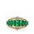Panjshir Emerald Ring with Diamonds in 18K Gold 2.40cts