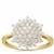 'The Diamond Snowflake' Ring in 9K Gold 0.75ct