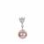 Kaori Freshwater Cultured Pearl Pendant with White Zircon in Sterling Silver (9mm)