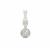 Champagne Serenite Pendant with White Zircon in Sterling Silver 1.05cts