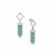 Natural Peruvian Amazonite Earrings in Sterling Silver 15cts