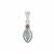 Gem-Jelly™ Aquaprase™ Pendant with Champagne Diamond in Sterling Silver 0.65ct