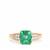 Zambian Emerald Ring with Diamond in 18K Gold 2.39cts