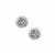 Diamond Earrings  in Sterling Silver 0.1ct