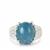Kashmir Aquamarine Ring in Sterling Silver 6cts 