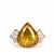 Madagascan Sphene Ring with Diamonds in 18K Gold 9.62cts