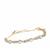 Santa Maria Aquamarine Bracelet with White Zircon in 9K Gold 3.20cts