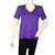 Destello Everyday V Neck Jersey Modal T Shirt (Choice of 8 Sizes) (Purple)