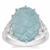 Alaotra Aquamarine Ring in Sterling Silver 8.95cts