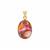 Copper Mojave Turquoise Pendant in Gold Plated Sterling Silver 16.50cts