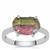Watermelon Tourmaline Ring in Sterling Silver 1.90cts