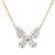 'Athalia' Diamond Butterfly Necklace in 9K Gold 0.40cts
