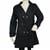 Destello Belted Trench Coat(Black)(Choice of 4 Sizes)