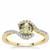 Csarite® Ring with White Zircon in 9K Gold 1.15cts