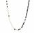 Freshwater Cultured Pearl Necklace with Black Agate in Gold Tone Sterling Silver 