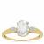 Ratanakiri, White Zircon Ring in 9K Gold 1.60cts