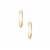 9K Gold Plain Hoop Earrings 0.91g