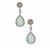 Morganite & Aquamarine Earrings in Sterling Silver 12.75cts